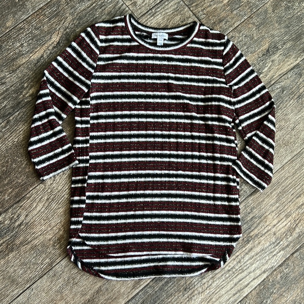 Love fire striped top